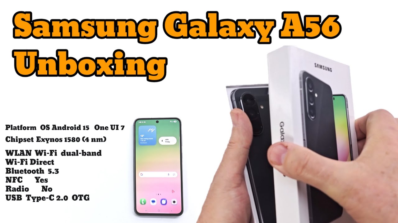 Samsung Galaxy A56 Unboxing - YouTube