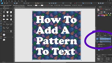 Add Pattern to Text in Affinity Designer | 1 Minute Speed Tutorial