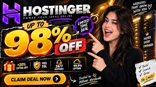 Hostinger Coupon Code 2026 ✅ Exclusive Deal Today| Hostinger Discount Code | Hostinger Promo Code🔥