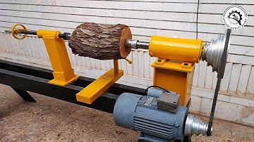 How I Built a Wood Lathe from Scratch | Full DIY Build