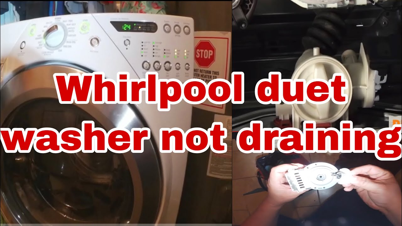 How to Fix Whirlpool Duet Washer NOT Draining! | Model Number