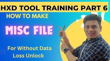 eMMC UFS Without Data Lost Phone Unlock MISC File Modify !! HXD Tool Training Part 6 !!+919822009128