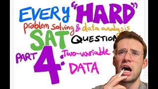 Every (HARD) 2 variable data analysis SAT Question