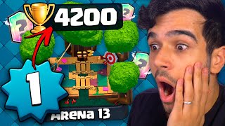 CHEGUEI NOS 4200 TROFÉUS NO NÍVEL 1 MAIS GEMADO DO CLASH ROYALE!