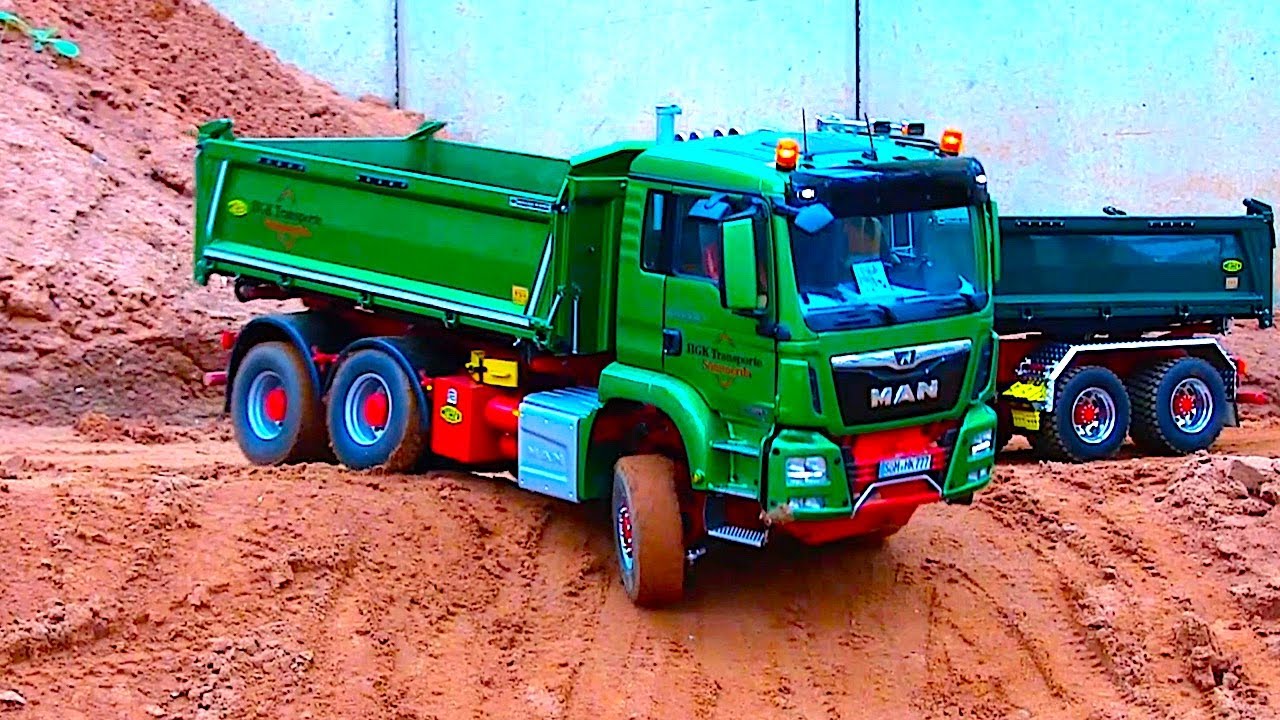 BEST OF SPECIAL RC TRUCKS at the RC constructionsite in Germany YouTube