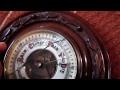 Антикварный барометр из шотландского дуба фирмы Pollock &amp; Stewart Glasgow barometer