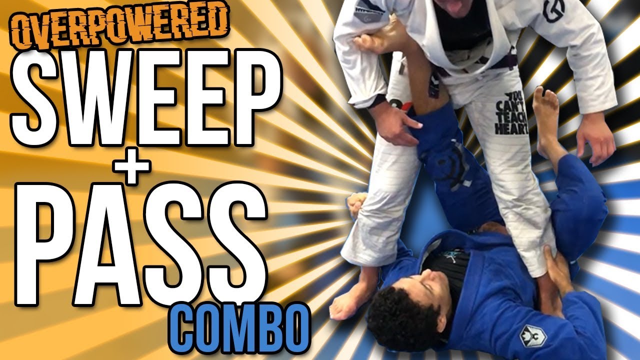 BJJ Technique Combo - Strong Sweep and Guard Pass Sequence - YouTube