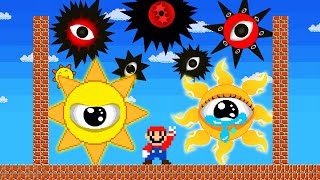 Mario Vs Suika Mr.sun Phase 0-1 All Touching Stories Sprunki Compliation