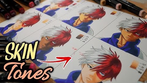 How to color different skin tones with Alcohol Markers | COPIC, OHUHU, TOUCH FIVE