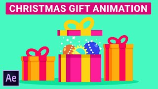 Christmas Gift Opening Animation Tutorial in After Effects screenshot 3