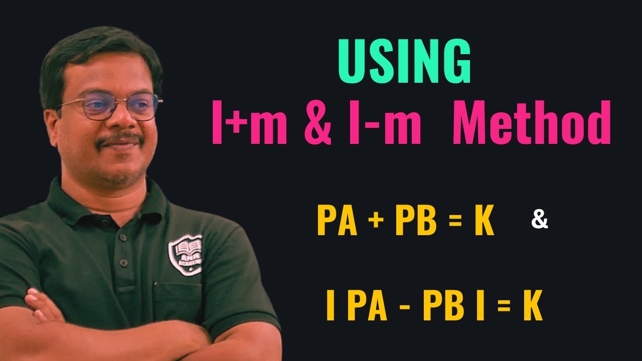 l - m and l + m Method #maths #iitjee #mathematics #education #geometry ...
