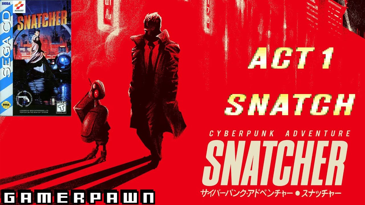 Snatcher | Sega CD | Act 1 Snatch | 1080p No Commentary 1/2