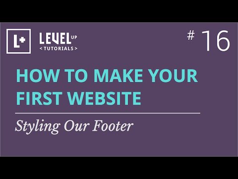 #16 - Styling Our Footer
