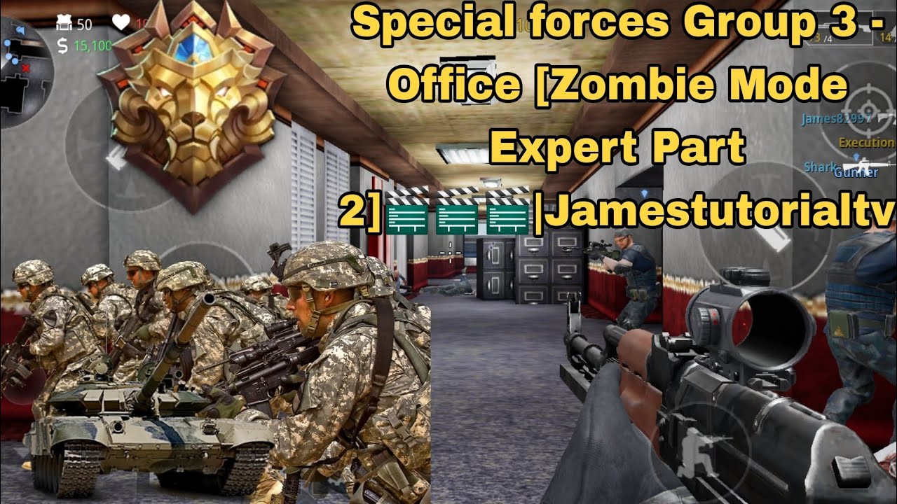 Special forces Group 3 Office [Zombie Mode Expert Part 2]🎬🎬🎬