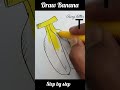 Draw Banana using letter T#art #drawing #trending #tutorial #shorts #viralvideo #foryou #reels #easy