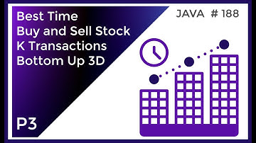 Coding Technical Interview - Best Time to Buy and Sell Stock IV 3D Bottom Up Approach