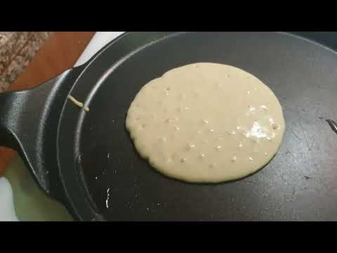 هل تنفع البان كيك تكون قطايف شوفوا كيف حولناها انا وبسبوسة