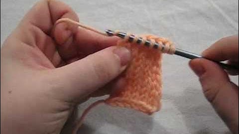 Tunisian Crochet - Forward Pass Increase