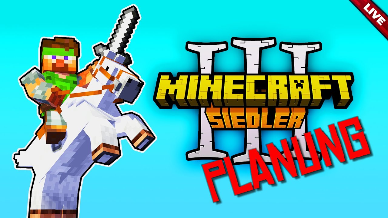 🔴 Minecraft Siedler 3 - Projekt PLANUNG