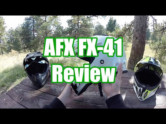 AFX FX-41 Dual Sport Helmet Review - YouTube AFX FX-41 Dual Sport Helmet Review - YouTube