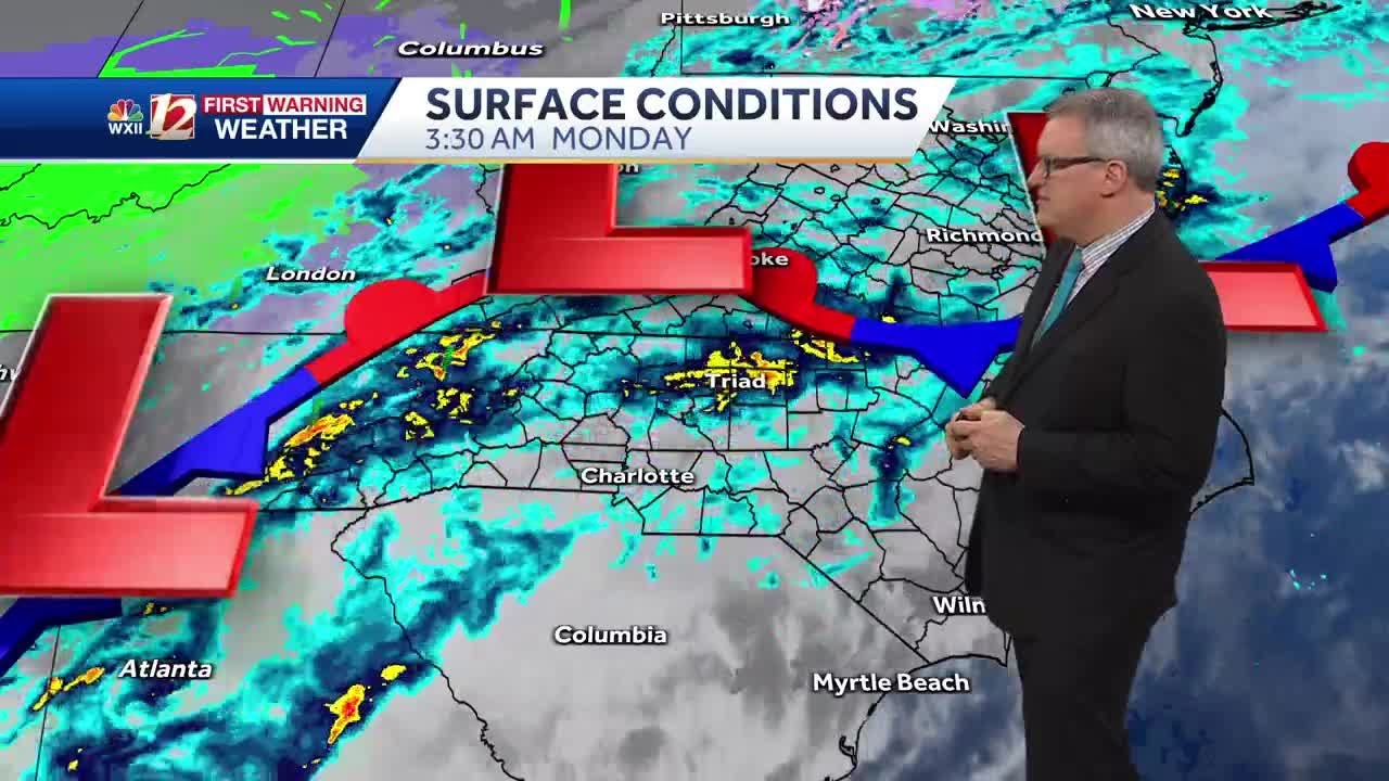 Rainy Monday may include a few strong to severe storms in the Triad ...