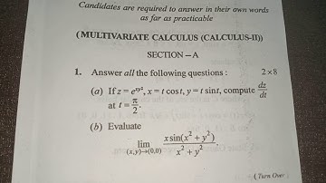 +3 5th semester math Hons. previous year question paper (core - 11) || Berhampur University