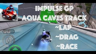 Impulse GP - Super Bike Racing - Aqua Caves Track - Game Review - Gameplay - IOS Android! screenshot 2