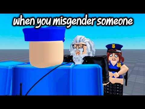When you misgender someone 💀 [Roblox meme] #funny #story #drama #roblox