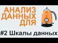 ШКАЛЫ ДАННЫХ  | АНАЛИЗ ДАННЫХ #2