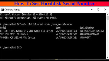 How To See Model, Name and Serial Number Of Hard disks Using Command Prompt | ITTrainingsByUmarDraz