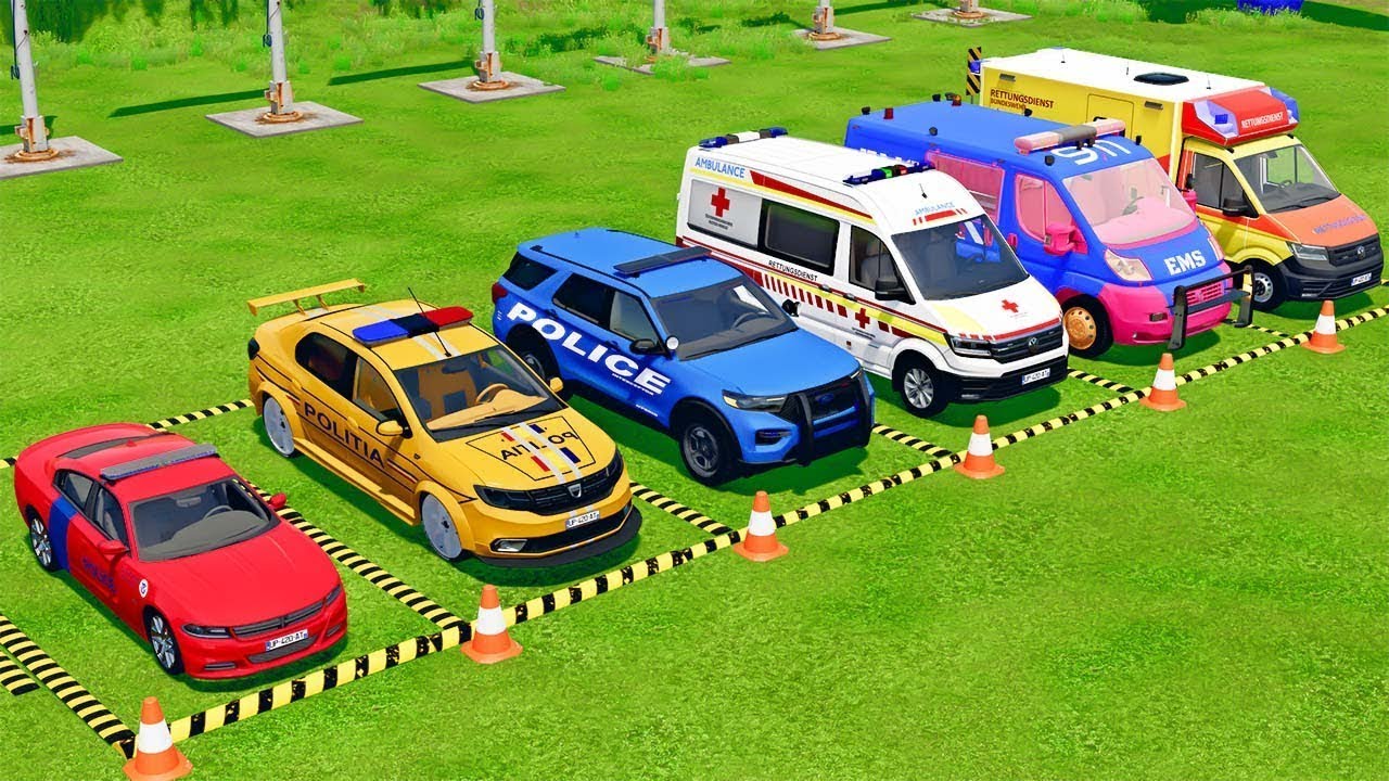 PIXAR CARS & FRUITS WITH COLORED & JOHN DEERE vs CLAAS TRANSPORTING WITH TRUCK- BeamNG.drive #52