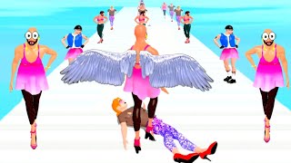 Gender Run - Boy And Girl With Wings walkthrough Very Satisfying Gameplay Doodle Cartoons screenshot 4