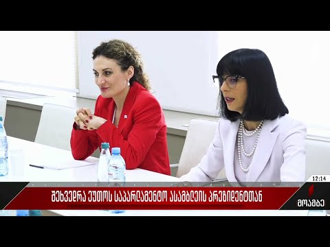 შეხვედრა ეუთო-ს საპარლამენტო ასამბლეის პრეზიდენტთან