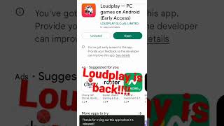 LOUDPLAY IS BACK ON PLAY STORE GO AND CHECK IT OUT screenshot 1