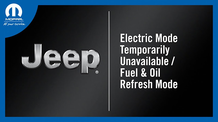 Jeep 4xe electric mode temporarily unavailable