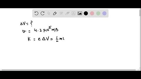 What potential difference is needed to stop an electron having an initial speed of 4.20 ×10^…