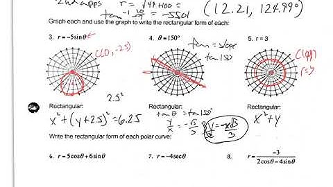 Pre-Calc review for polar quiz