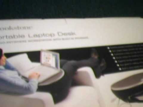 Brookstone E Pad Portable Laptop Desk Giveaway Youtube