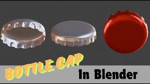 Designing a Simple Bottle Cap in Blender: A Beginner