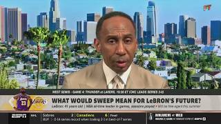 Celebrity FIRST TAKE | "LeBron no more in GOAT convo" - Stephen A. on what sweep mean for LeBron's future Net Worth