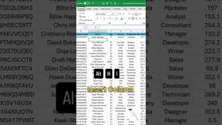 Insert Row Column Quickly In Excel
