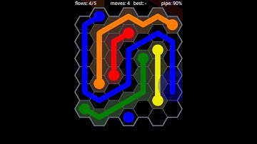 Flow Free Hexes   Rainbow Pack   Level 31