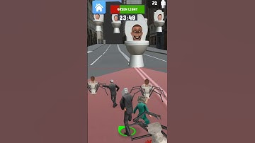 Skibidi toilet red light & green light run gameplay walkthrough #shorts