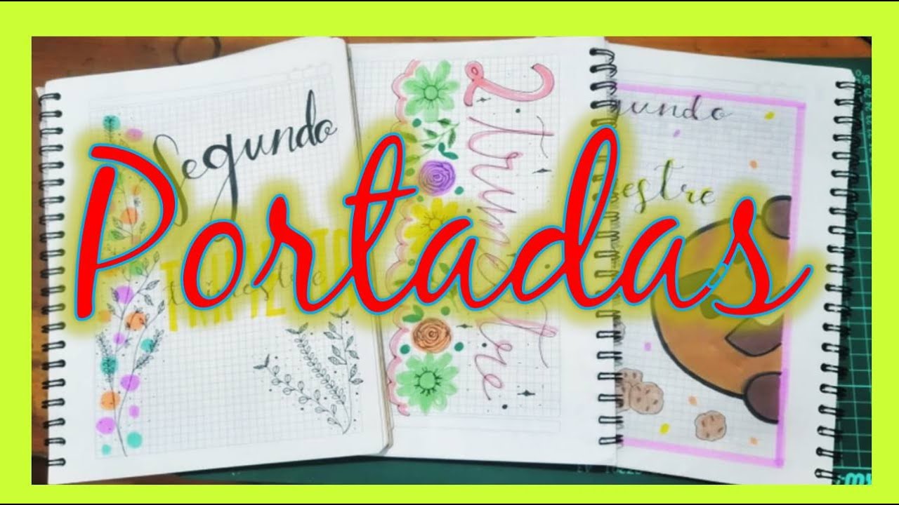 IDEAS DE PORTADAS 2 TRIMESTRE PARA TUS APUNTES - YouTube