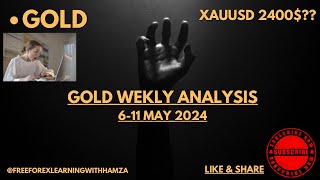 Gold Important Weekly Analysis | Falling Wedge Pattern on Gold | Gold 2400$? | #gold