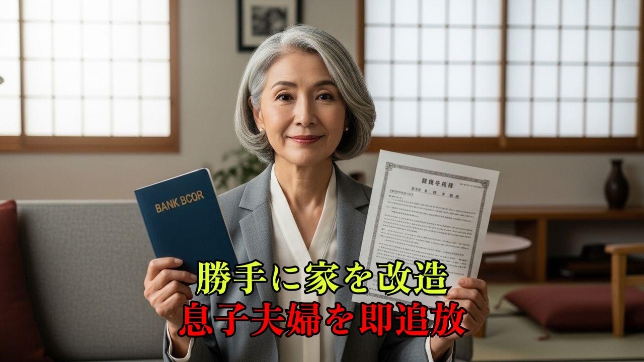 「1000万払え！」勝手に実家を改造した息子夫婦を即追放→隠し財産5500万を知り100件の鬼電