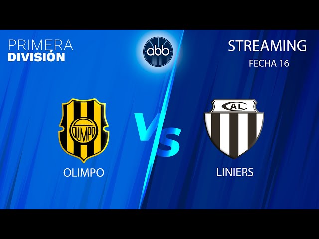 STREAMING PRIMERA DIVISION MASCULINO - FECHA 16 -  OLIMPO VS LINIERS