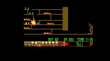Lemmings Taxing Level 19 Walkthrough Amiga