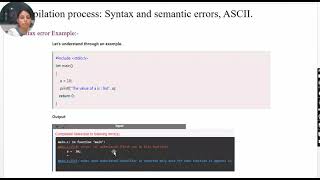 C Programming -- Errors