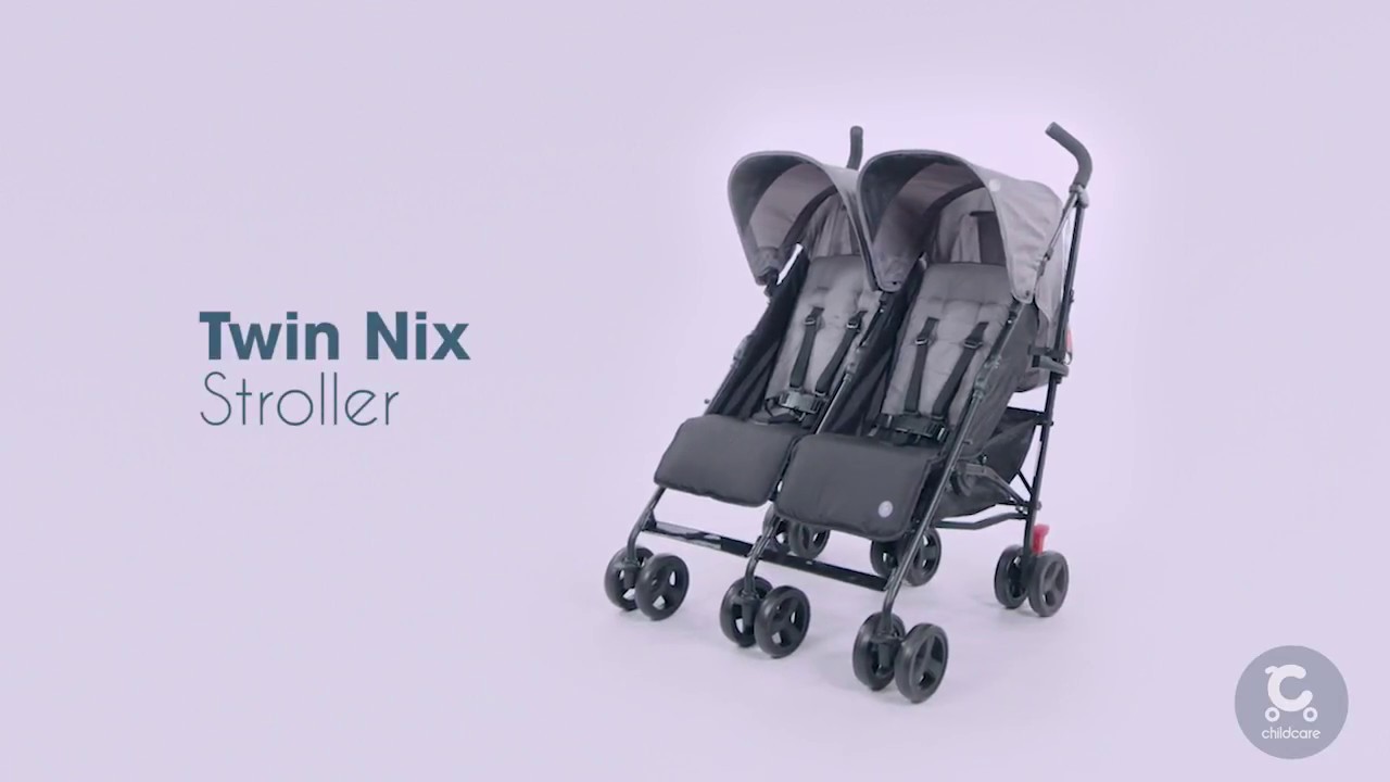 Childcare Twin Nix Stroller - Thunder 